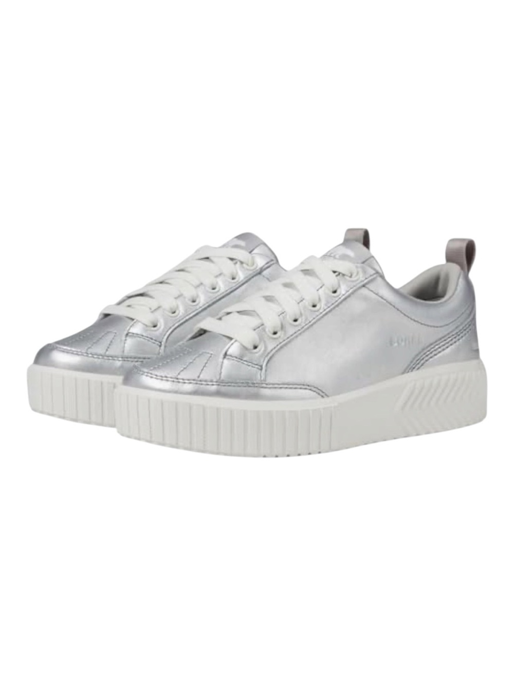Sorel ONA AVE Women's Silver Platform Sneakers Size 9